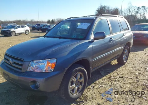 2005 Toyota Highlander V6 из США, поврежденный, VIN JTEEP21A550108086